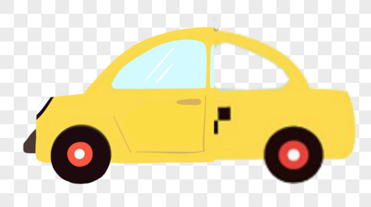 黄色汽车图片