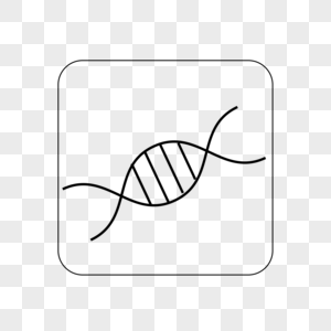 DNA线性图标高清图片