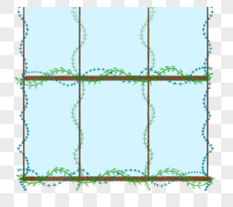 窗户花藤图片