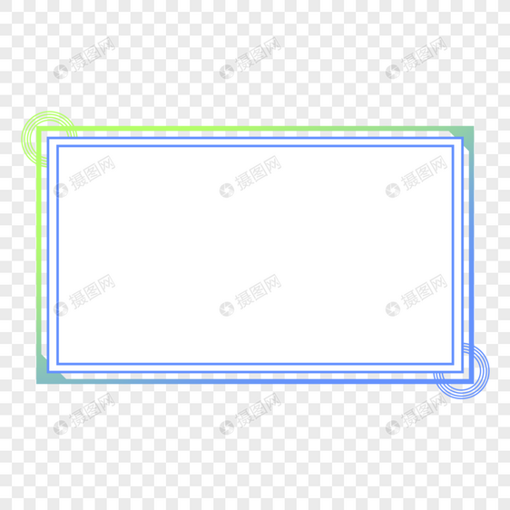 发光现代几何科技边框图片