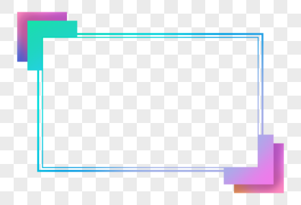 现代科技渐变发光边框图片