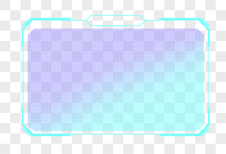 现代科技渐变发光边框高清图片