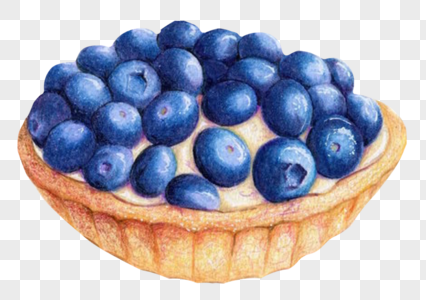 蓝莓蛋挞图片