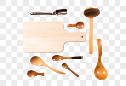原木餐具木制品图片木勺图片高清图片