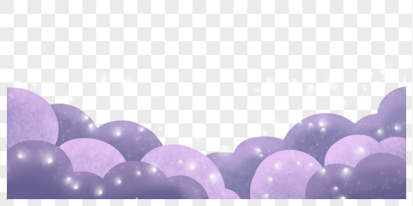 云装饰边框紫色边框素材高清图片