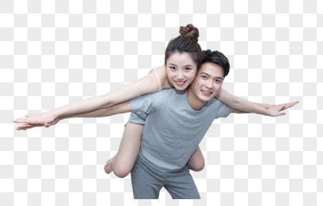 女生甜蜜抱男生图片