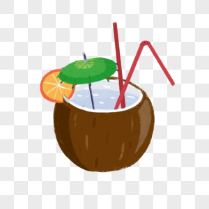夏日饮品椰子汁高清图片