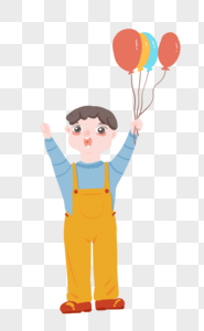 儿童节气球男孩图片