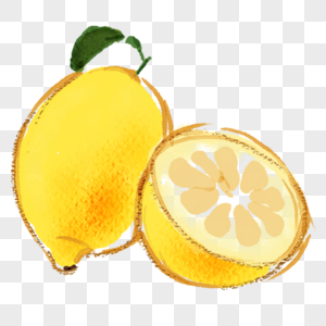 柠檬手绘柠檬高清图片