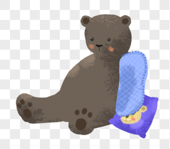 玩具熊靠枕图片