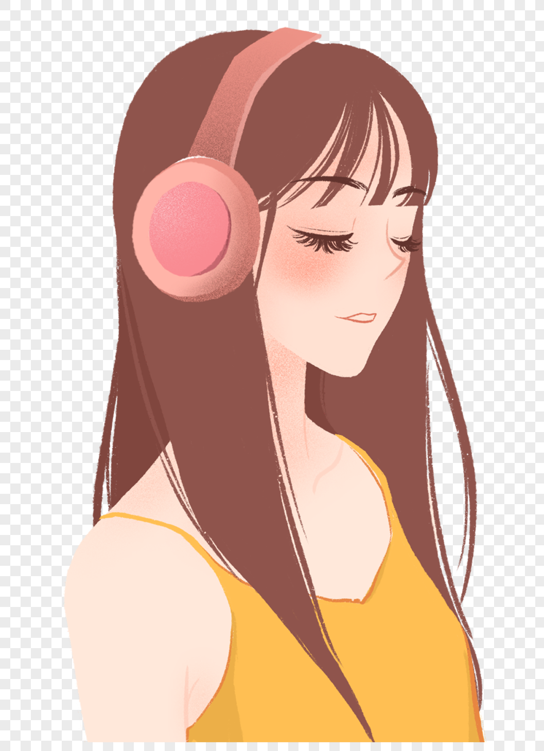 听音乐女孩