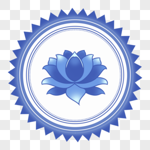 蓝色莲花logo图片