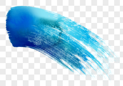 蓝色笔刷冬天海报素材高清图片