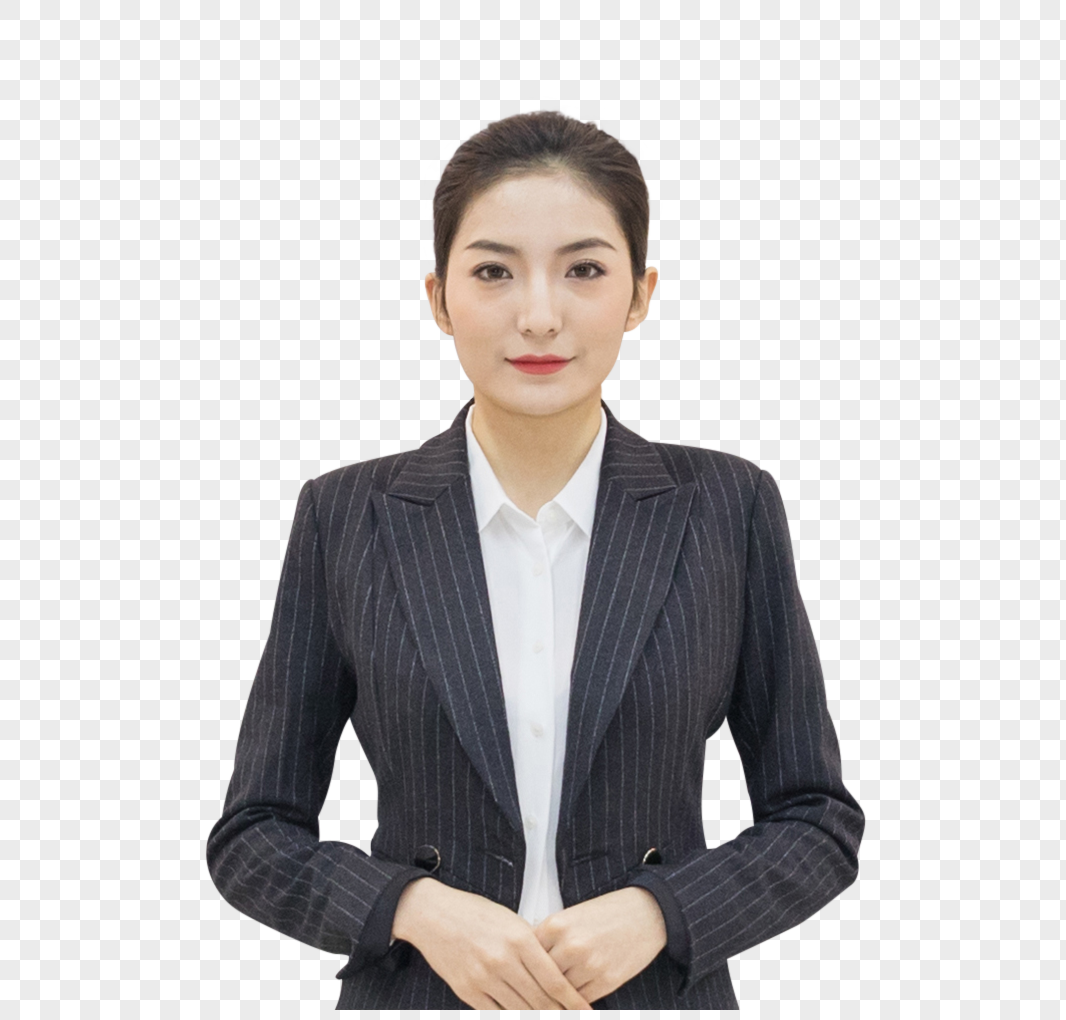 年轻漂亮的公司前台接待人员