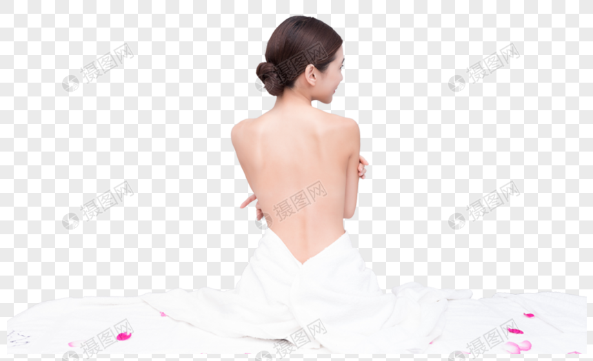 美容美体spa背部展示