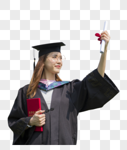 女学生大学毕业了高清图片