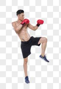 男子拳击动作底图图片