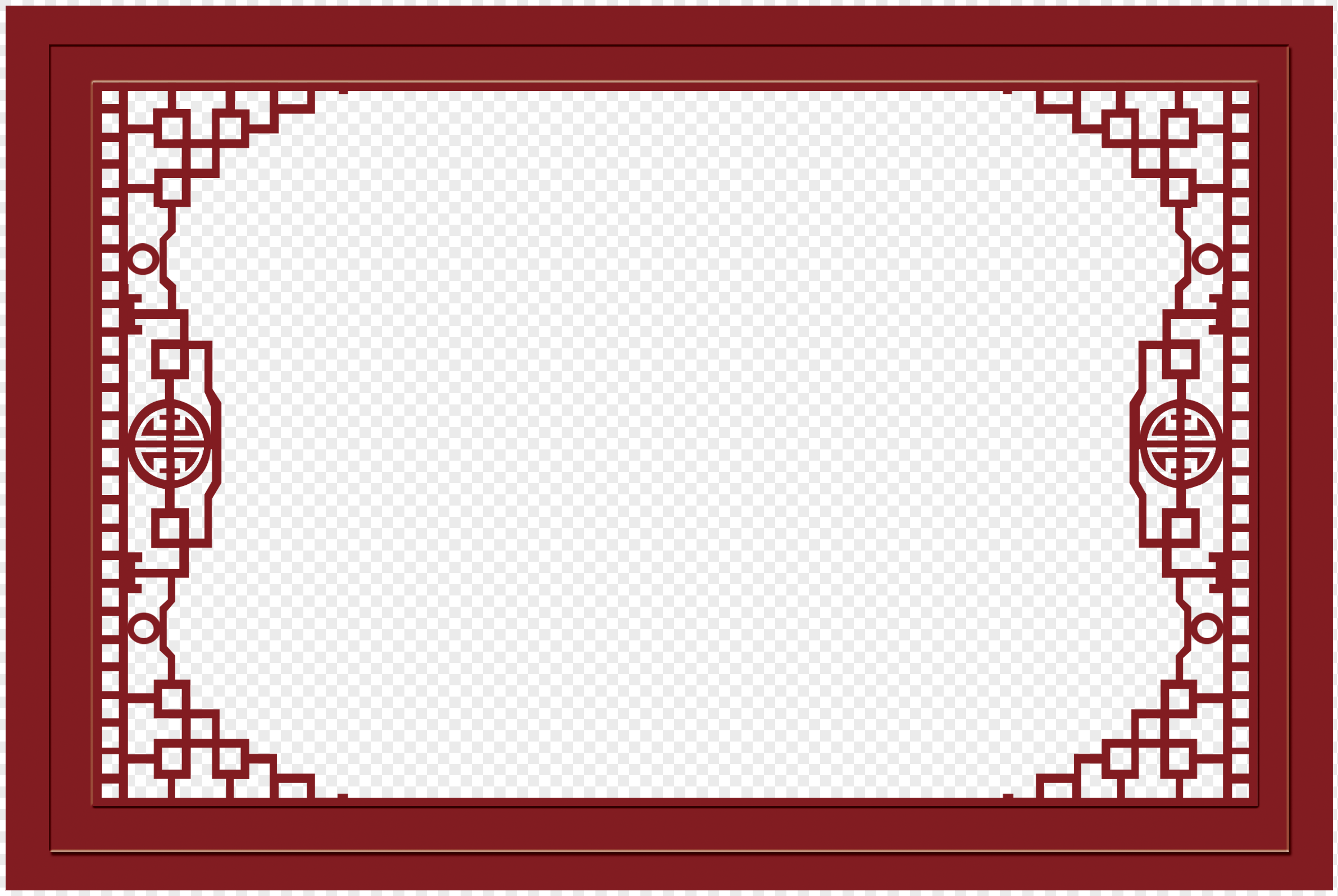 中国风古典边框元素素材png格式_设计素材免费下载