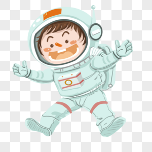 卡通宇航员太空高清图片素材