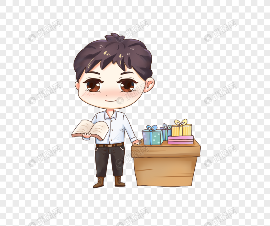 男教师卡通q版