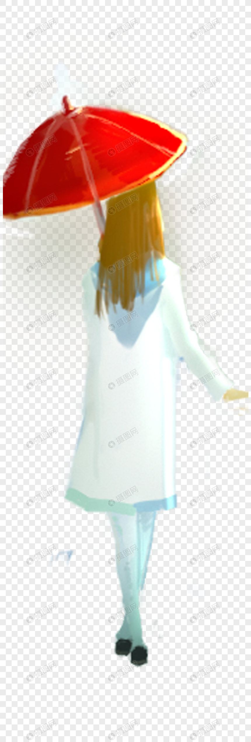 撑伞女孩