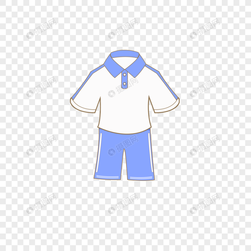 学生卡通夏季服饰校服男