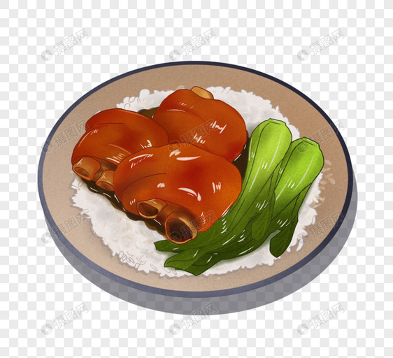 隆江猪脚饭美食