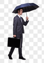 撑着伞的商务人士图片
