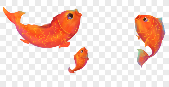 金鱼金鱼手绘高清图片