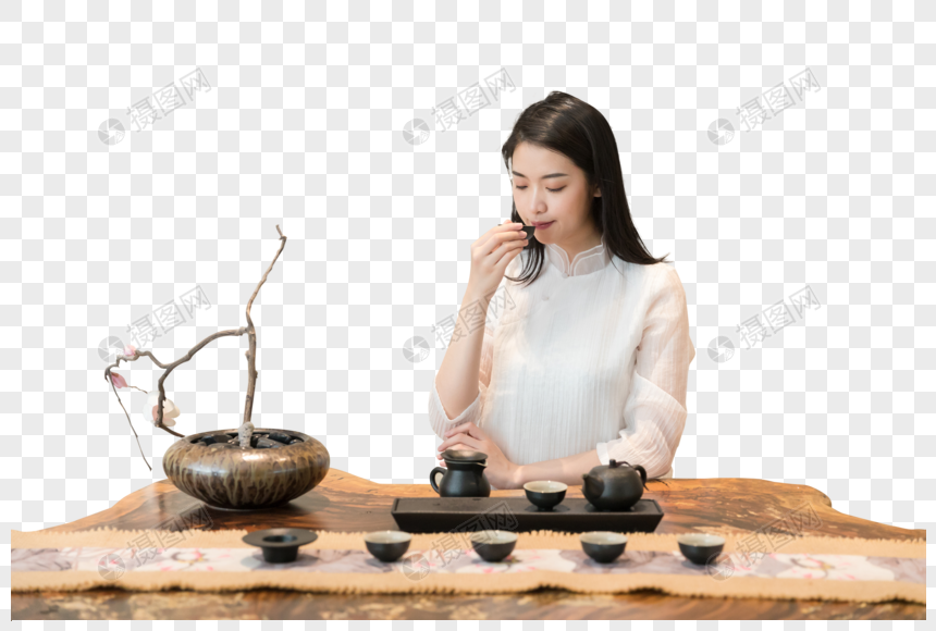 茶艺女性图片