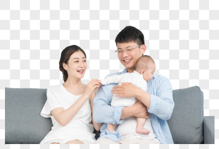 家庭生活父母婴儿图片