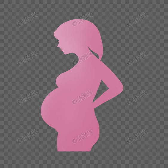 手绘怀孕的妇女图片