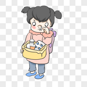 流鼻涕表情图片