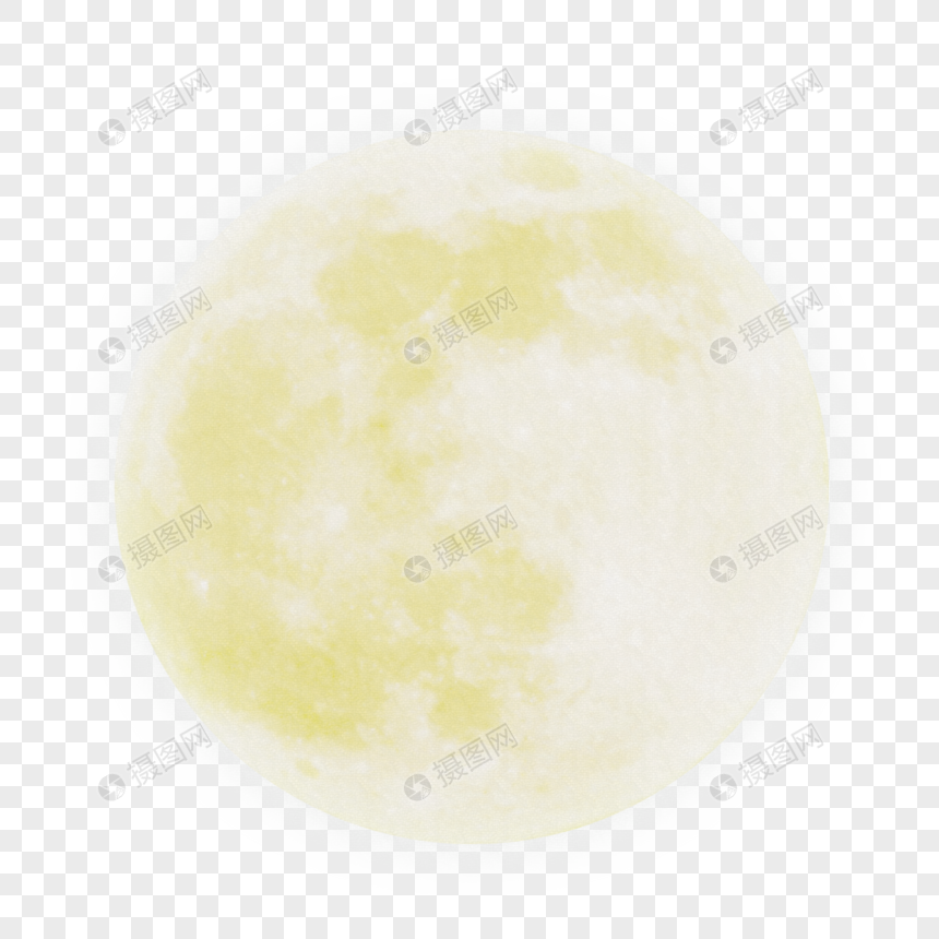 手绘中秋月亮图片