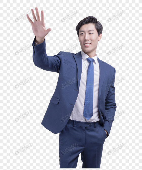 商务人士打招呼动作