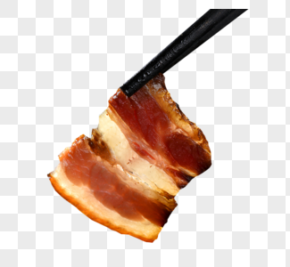 切片的腊肉猪肉酱肉高清图片