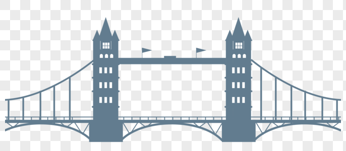 伦敦塔桥建筑塔桥高清图片