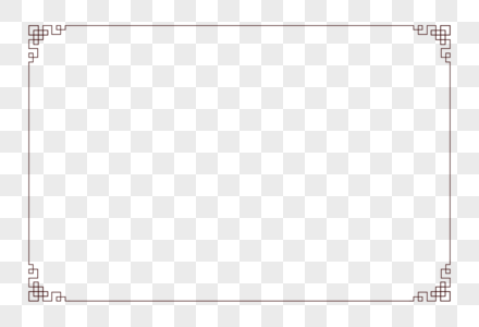 褐色中国风框架高清图片