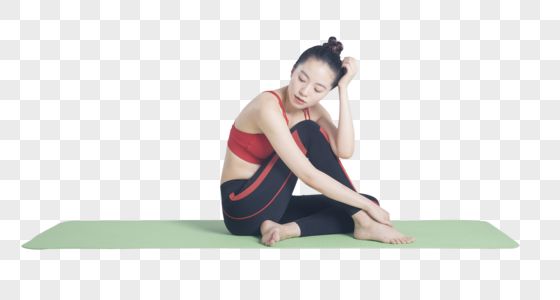 瑜伽运动的健身女性高清图片