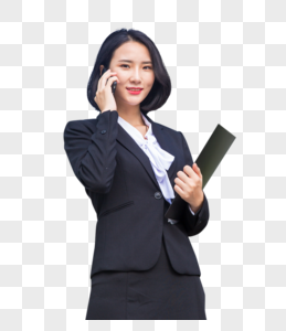 商务女性在打电话图片