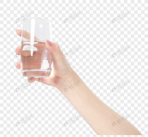 手拿水杯元素素材格式_设计素材免费下载_vrf高清图片
