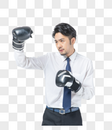 商务男性拳击图片