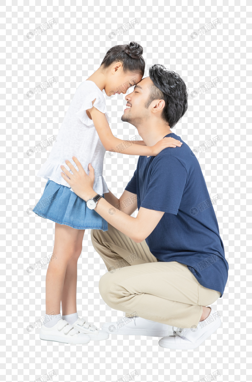 父女亲情形象元素素材PNG格式_设计素材
