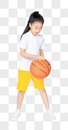 打篮球的小女孩图片