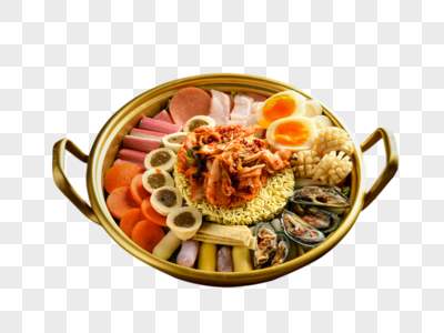 韩国料理海鲜锅高清图片