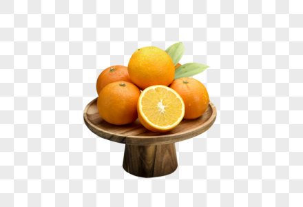 切开的橙子新鲜果盘高清图片