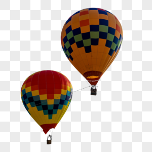 漂浮热气球图片