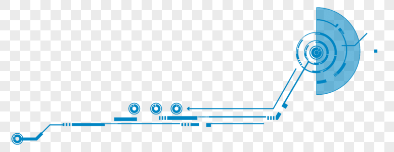 科技线条蓝色科技框高清图片