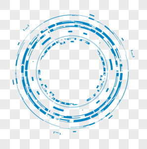 科技感边框蓝色科技框高清图片