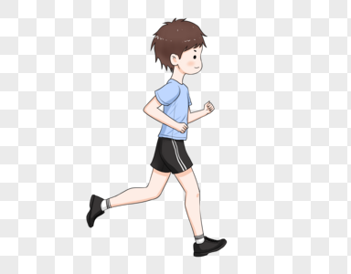 跑步的男孩马拉松运动高清图片